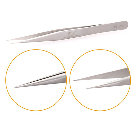 Flat Top SA Series แหนบสแตนเลส Vetus Lash Extension Tweezers
