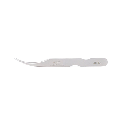 LashArt Straight Vetus Lash Tweezers Curved Fine Point คู่ต่อขนตา