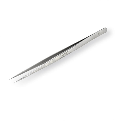 1SA Vetus Lash Tweezers แหนบตรง Fine Point แหนบ Stainless Steel