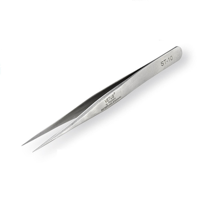 1SA Vetus Lash Tweezers แหนบตรง Fine Point แหนบ Stainless Steel
