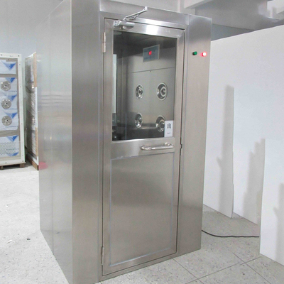 GMP Standard 380V Pharmaceutical Cleanroom Air Shower บานเลื่อนประตู