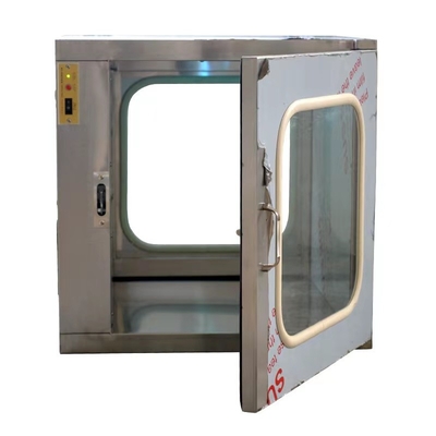 กล่องผ่าน Cleanroom แบบคงที่แบบอิเล็กทรอนิกส์ UV Sterilize Lamp Dynamic Pass Box