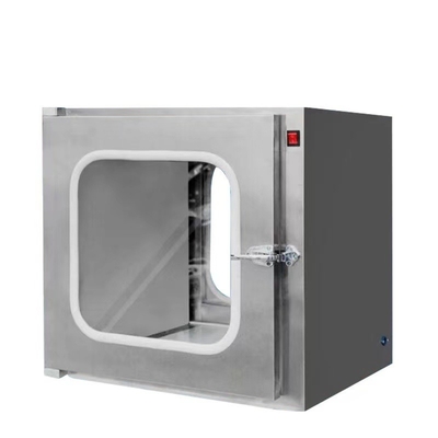 กล่องผ่าน Cleanroom แบบคงที่แบบอิเล็กทรอนิกส์ UV Sterilize Lamp Dynamic Pass Box