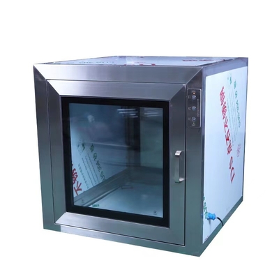 กล่องผ่าน Cleanroom แบบคงที่แบบอิเล็กทรอนิกส์ UV Sterilize Lamp Dynamic Pass Box