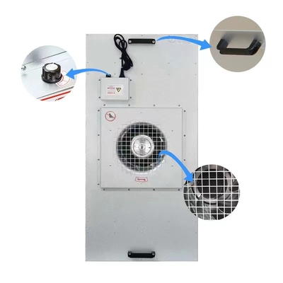 180VA FFU Fan Filter Unit ตัวกรองพัดลมคอยล์เสียงต่ำสำหรับ Cleanroom