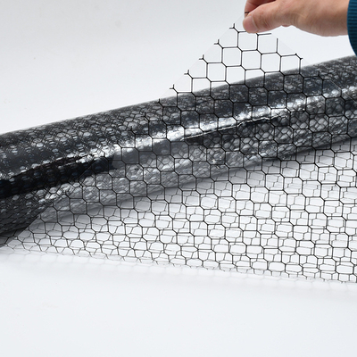 ม่านตาข่าย PVC ป้องกันไฟฟ้าสถิตย์ ESD สีดำใสสำหรับใช้ในโรงงาน