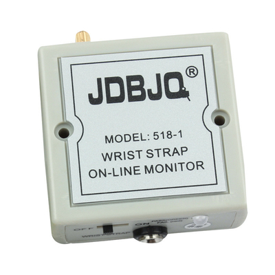 เครื่องทดสอบสายรัด ESD สำหรับห้องปฏิบัติการแบตเตอรี่ 9V สายทดสอบกราวด์ 80 (W) × 40 (H) × 117 (D) MM
