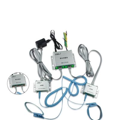 เครื่องวัดสนามไฟฟ้าสถิตเครื่องทดสอบสายรัด ESD 6V DC เครื่องทดสอบสายรัดข้อมือป้องกันไฟฟ้าสถิตย์
