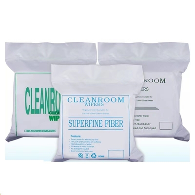 กันฝุ่น ผ้าสำลี ฟรี Cleanroom Microfiber Wiper Cleaning Glasses