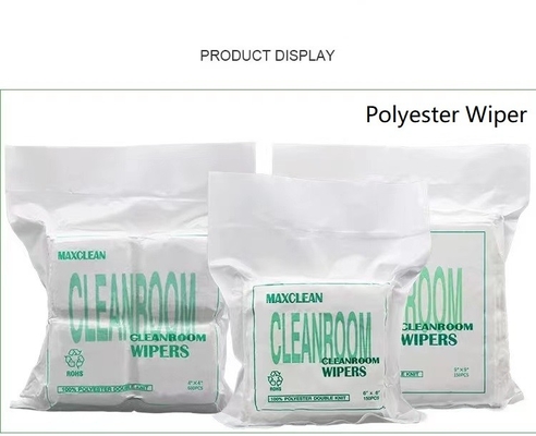 กันฝุ่น ผ้าสำลี ฟรี Cleanroom Microfiber Wiper Cleaning Glasses