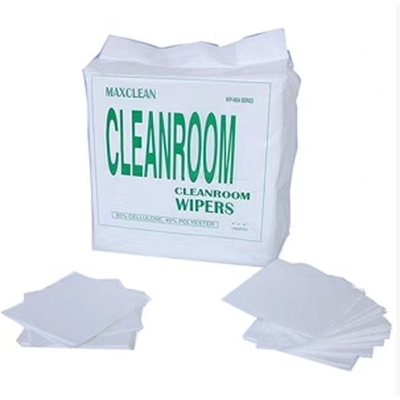 ผ้าสำลีฟรี 35GSM Cleanroom Polyester Wiper 50% Viscose Bemcot M-3