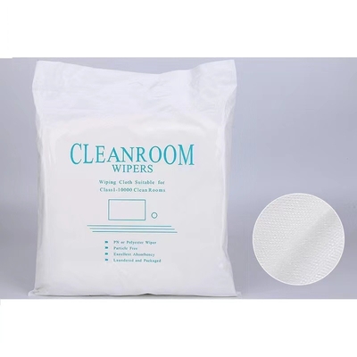 ผ้าสำลีฟรี 35GSM Cleanroom Polyester Wiper 50% Viscose Bemcot M-3