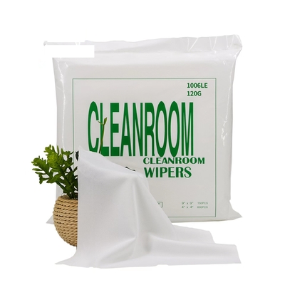 Double Layer Compound Lint Free Cleanroom Wipers โพลีเอสเตอร์ 100%