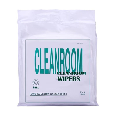 Electronic Cleanroom Wipers 9x9 100 Lint Free Laser Sealed 100% Polyester