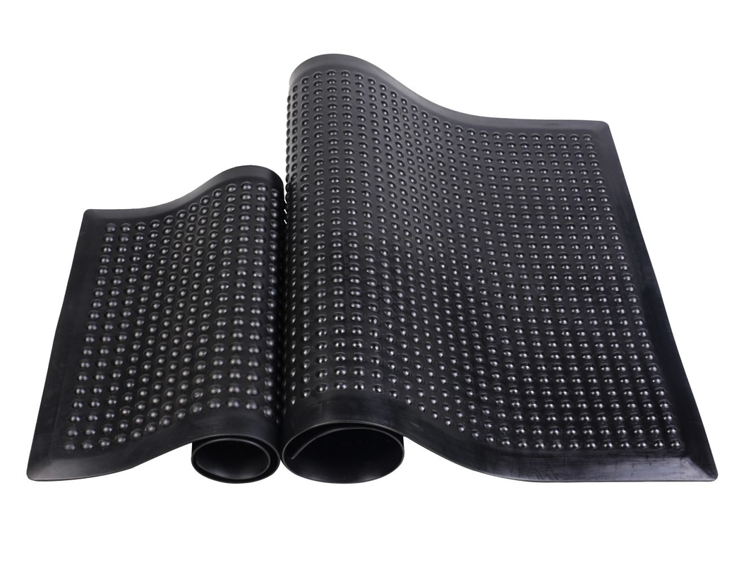 แผ่นป้องกันความเมื่อยล้า 3 ชั้นป้องกันไฟฟ้าสถิตย์, PVC นำไฟฟ้าสีดำสีเหลือง ESD Floor Mat