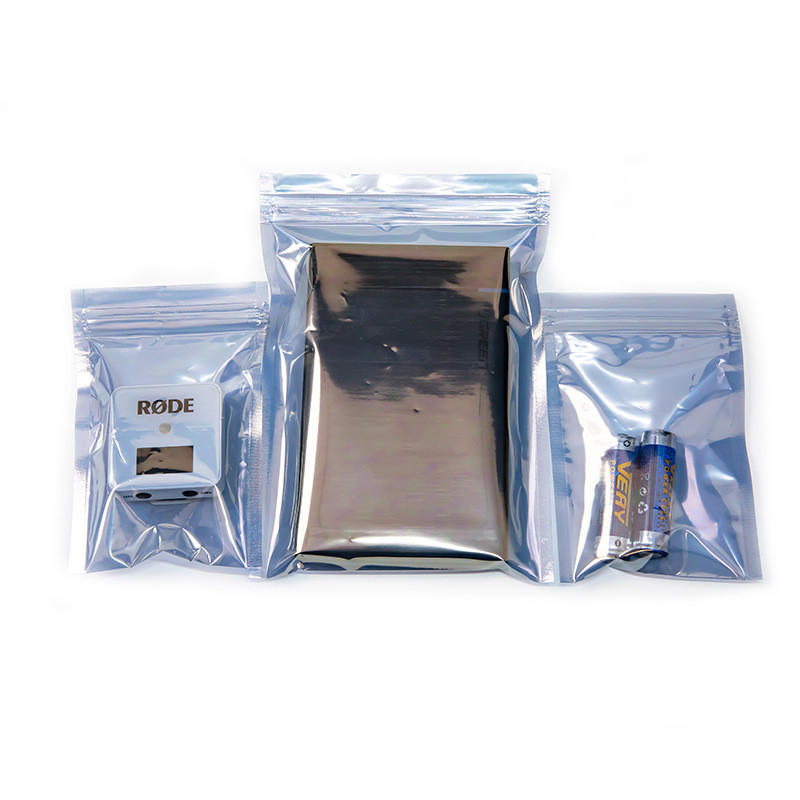 PCB ใช้ถุงป้องกันไฟฟ้าสถิตย์ ESD ถุงเก็บฝุ่น PET Pink PE ลามิเนตฟอยล์ Bag