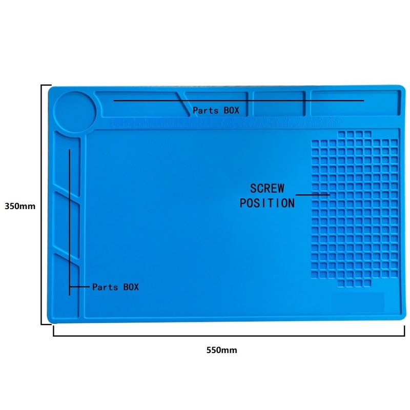 Anti Static Repair Mat ฉนวนกันความร้อนแผ่นบัดกรี 650g สำหรับแพลตฟอร์มการทำงาน