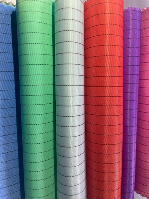 ผ้าโพลีเอสเตอร์ป้องกันไฟฟ้าสถิตย์ ESD Cleanroom Polyester Grid ผ้า ESD 0.5 ซม. Pitch Grid