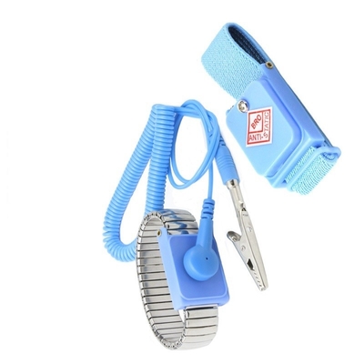 สายรัดข้อมือป้องกันไฟฟ้าสถิตย์ ESD สายรัดข้อมือ 10mm Snap PU 2.5mm PU Cord